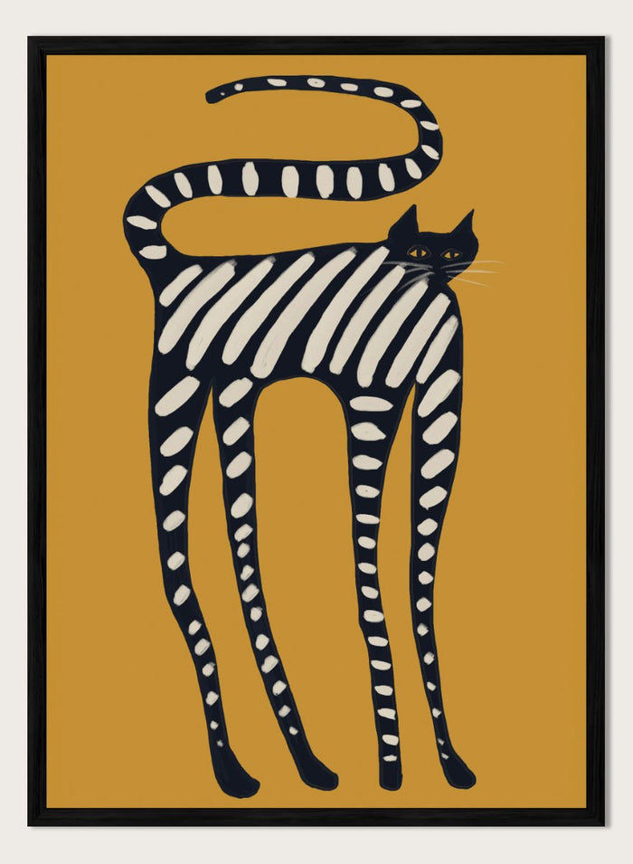 The Art Concept - Elegant Striped Cat Art Print_Sugar & Canvas_The Art Concept