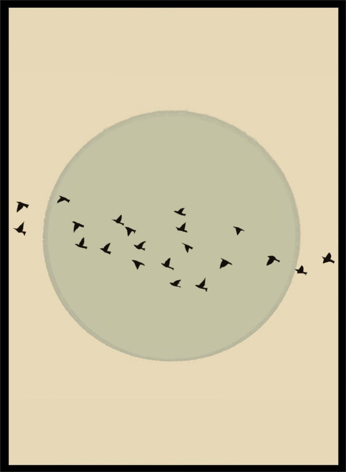 The Art Concept - Flock Against The Moon Art Print_Sugar & Canvas_The Art Concept