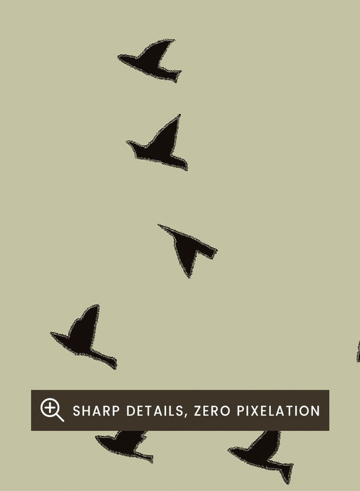 The Art Concept - Flock Against The Moon Art Print_Sugar & Canvas_The Art Concept
