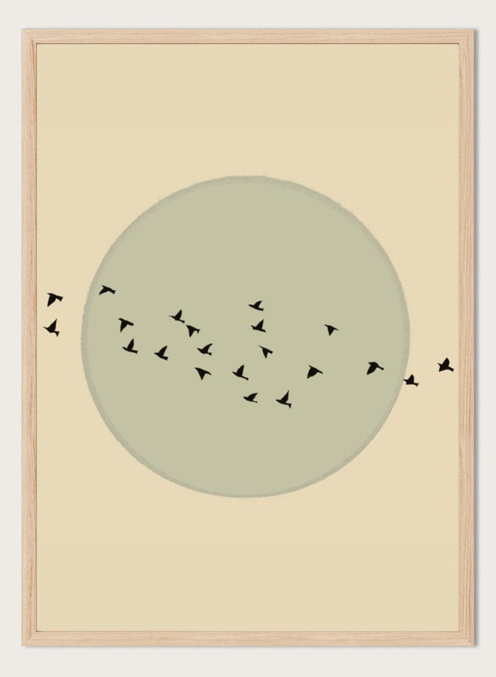 The Art Concept - Flock Against The Moon Art Print_Sugar & Canvas_The Art Concept
