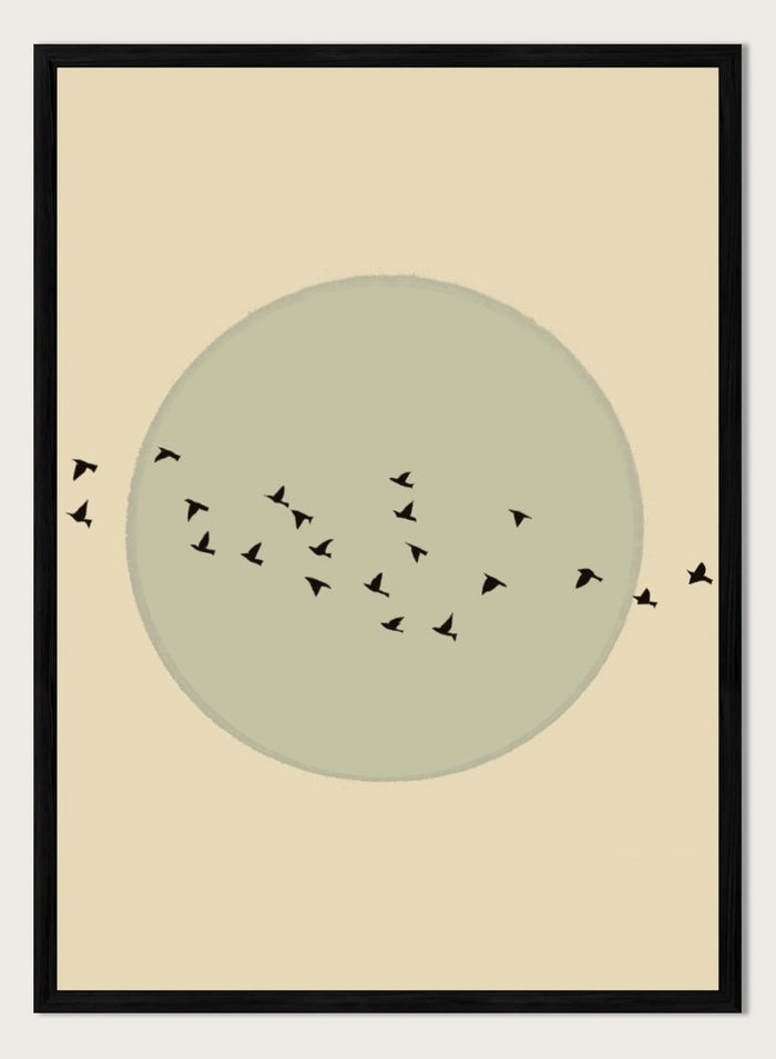 The Art Concept - Flock Against The Moon Art Print_Sugar & Canvas_The Art Concept