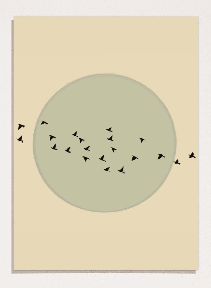 The Art Concept - Flock Against The Moon Art Print_Sugar & Canvas_The Art Concept