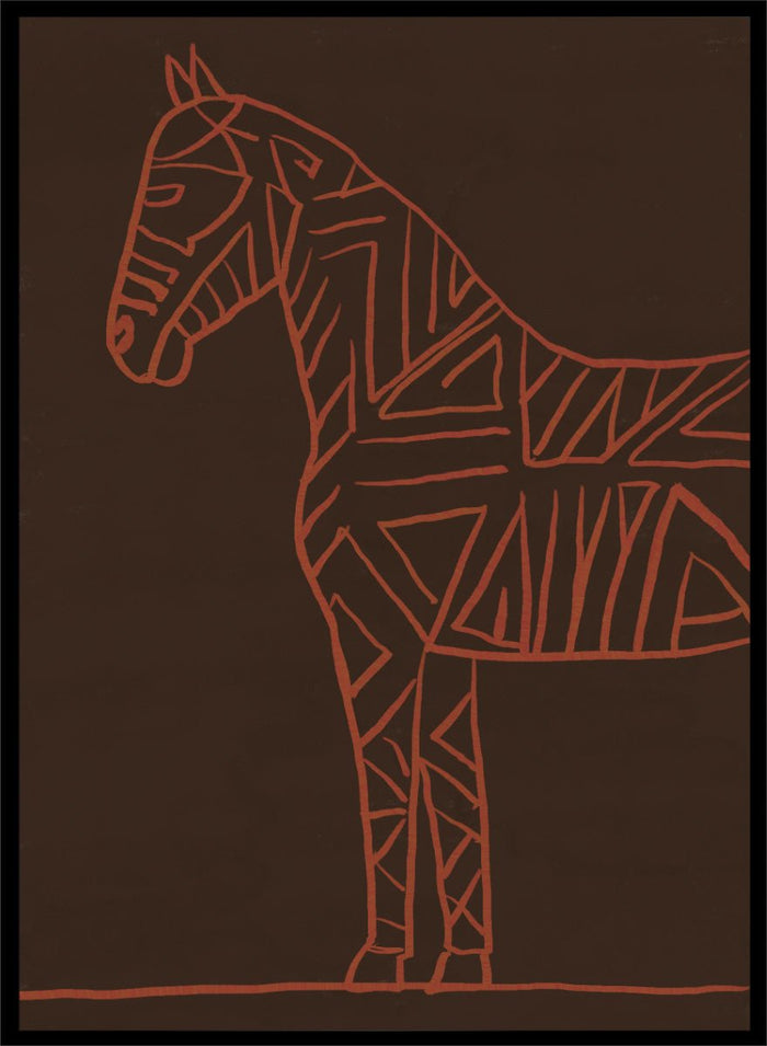 The Art Concept - Horse line art Art Print_Sugar & Canvas_The Art Concept