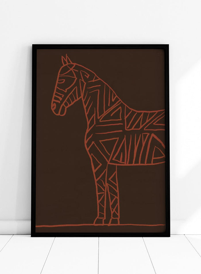 The Art Concept - Horse line art Art Print_Sugar & Canvas_The Art Concept
