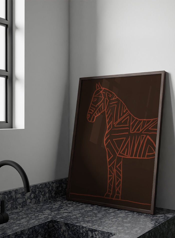 The Art Concept - Horse line art Art Print_Sugar & Canvas_The Art Concept