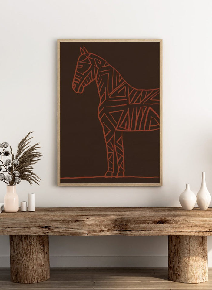 The Art Concept - Horse line art Art Print_Sugar & Canvas_The Art Concept