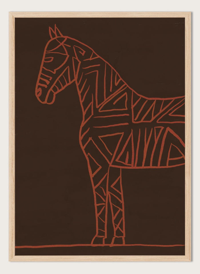 The Art Concept - Horse line art Art Print_Sugar & Canvas_The Art Concept