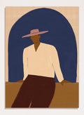 The Art Concept - Man In Blue Arch Art Print_Sugar & Canvas_The Art Concept