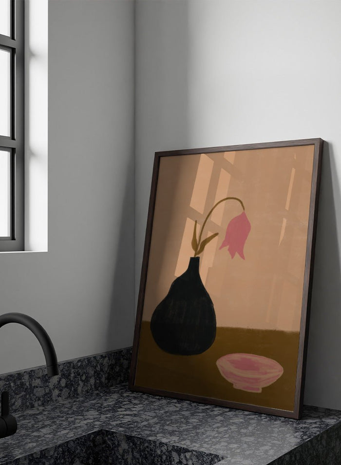 The Art Concept - Minimal Pink Still Life Art Print_Sugar & Canvas_The Art Concept
