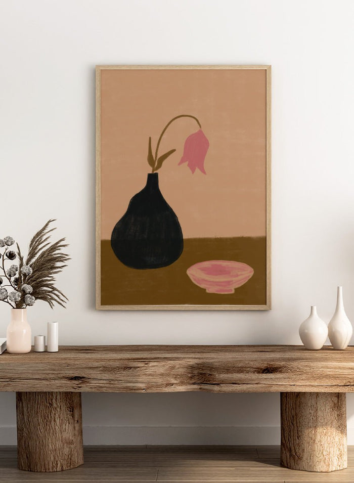 The Art Concept - Minimal Pink Still Life Art Print_Sugar & Canvas_The Art Concept