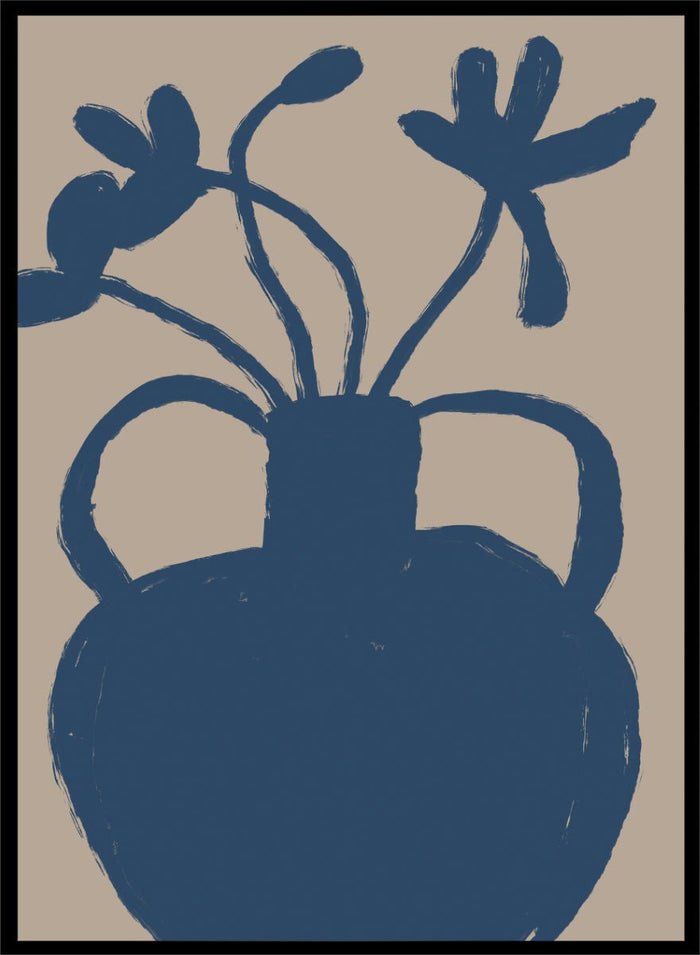 The Art Concept - Minimalist Blue Blooms Art Print_Sugar & Canvas_The Art Concept
