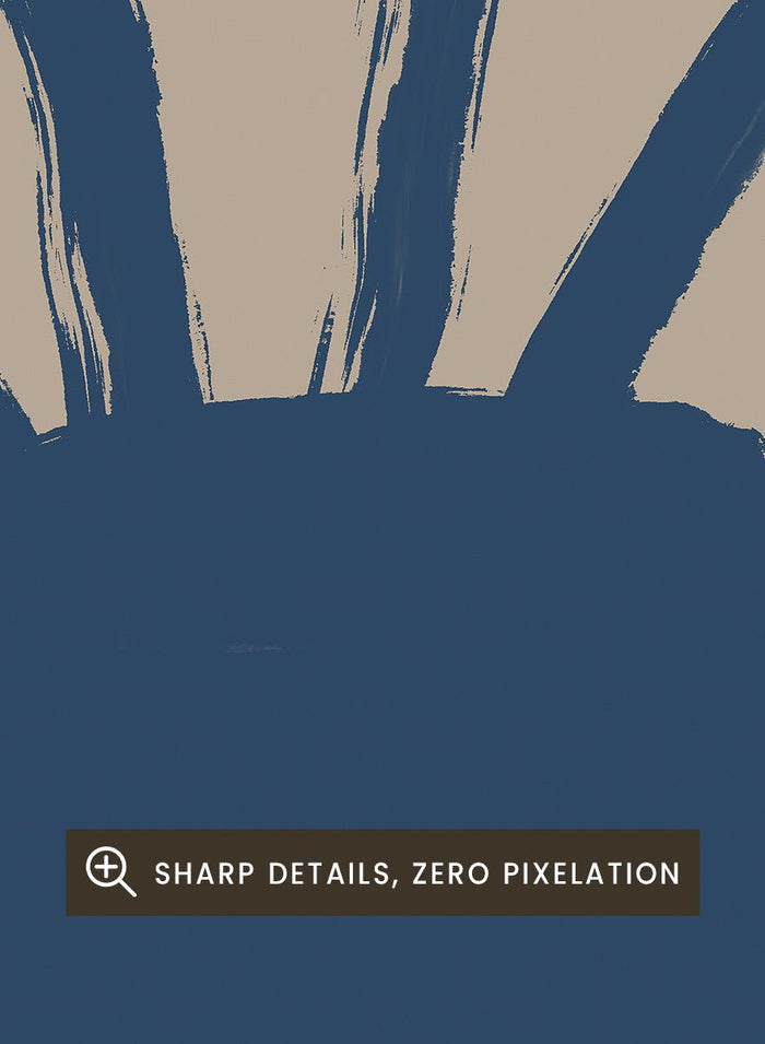 The Art Concept - Minimalist Blue Blooms Art Print_Sugar & Canvas_The Art Concept