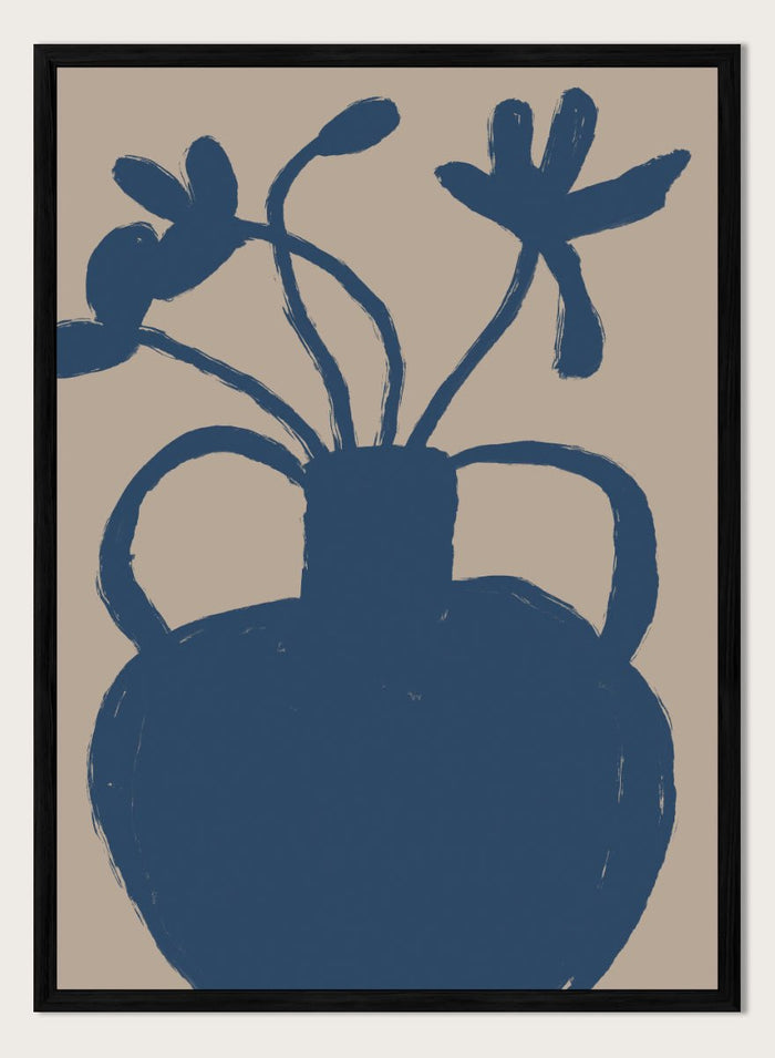 The Art Concept - Minimalist Blue Blooms Art Print_Sugar & Canvas_The Art Concept