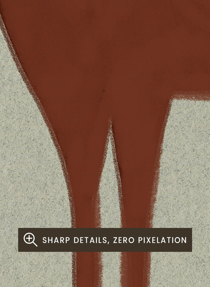 The Art Concept - Minimalist Brown Horse Art Print_Sugar & Canvas_The Art Concept