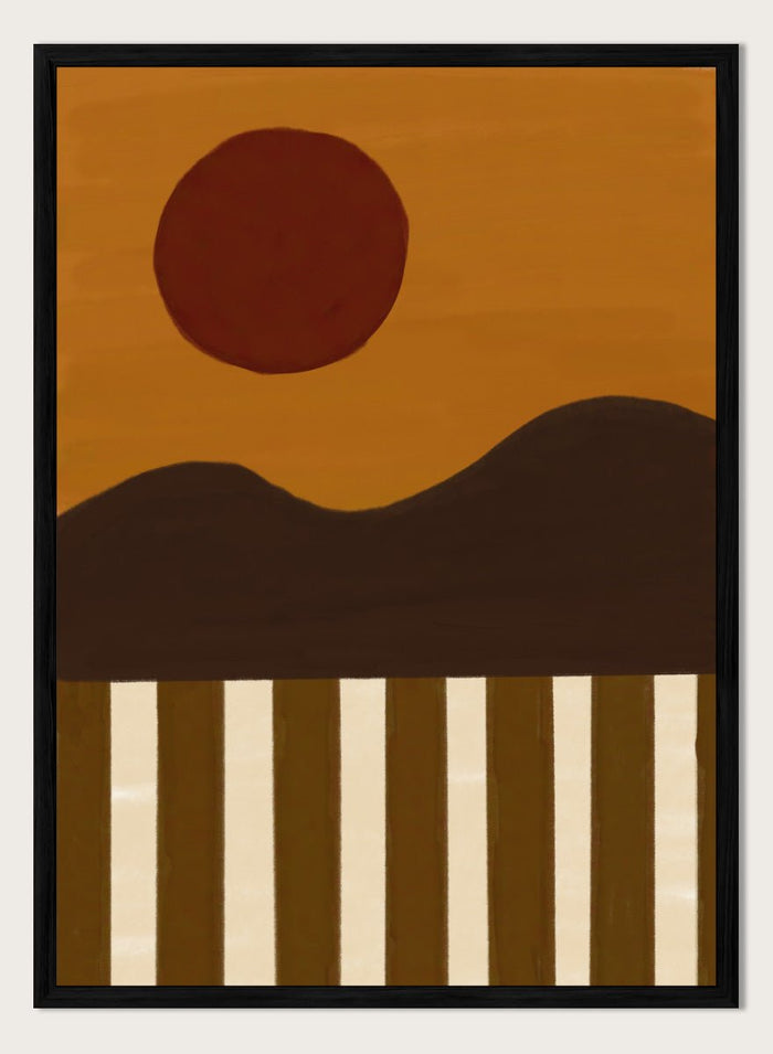 The Art Concept - Minimalist Desert Sun Art Print_Sugar & Canvas_The Art Concept