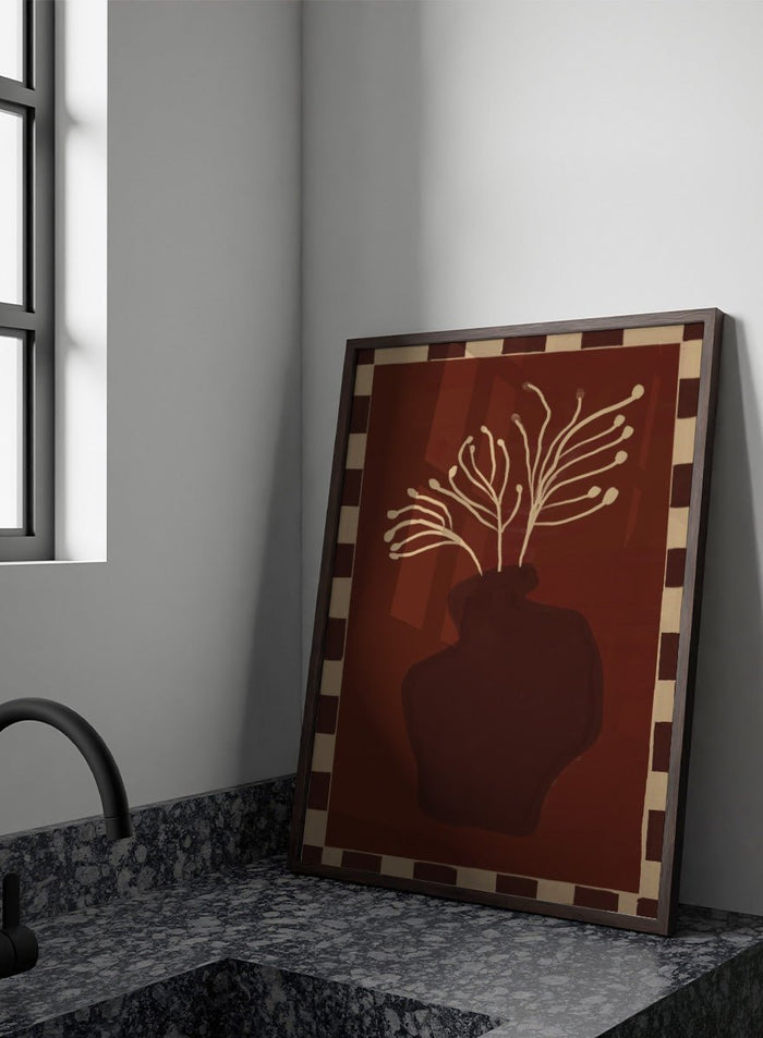 The Art Concept - Minimalist Vase Plant Art Print_Sugar & Canvas_The Art Concept