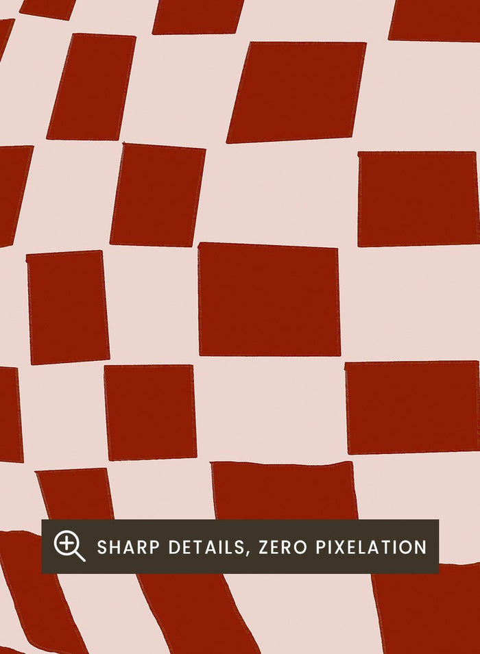 The Art Concept - Optical Checkered Vase Art Print_Sugar & Canvas_The Art Concept