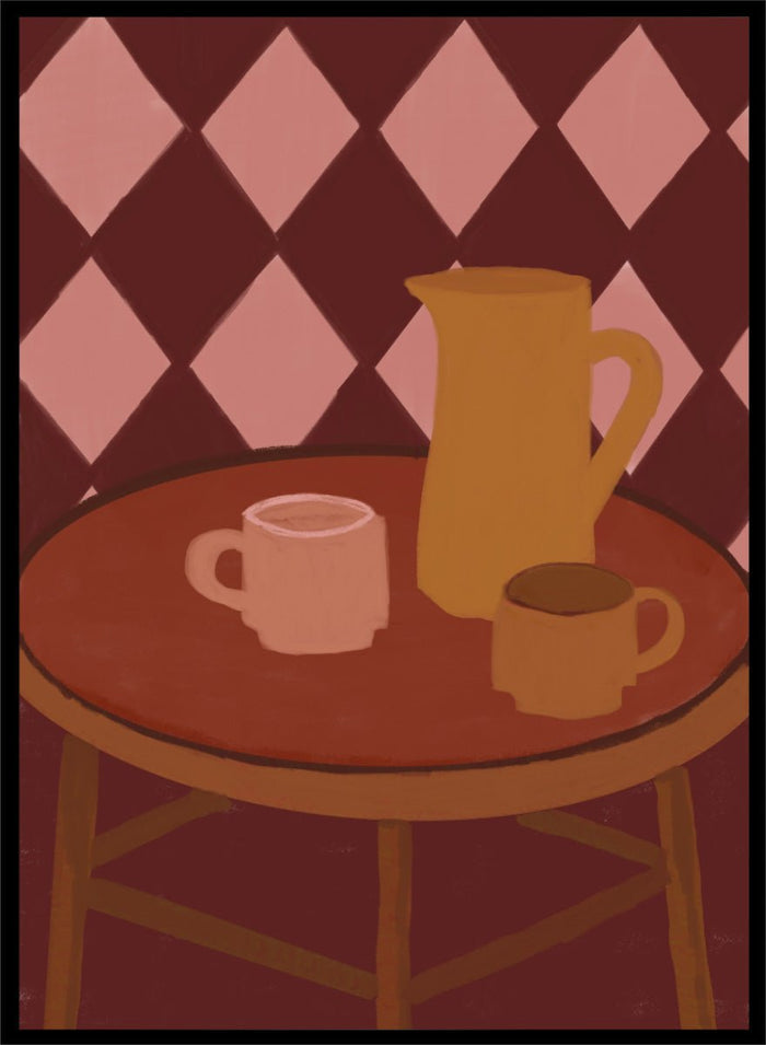 The Art Concept - Retro Coffee Time Art Print_Sugar & Canvas_The Art Concept