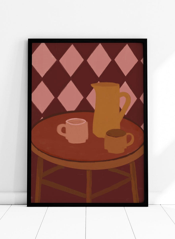 The Art Concept - Retro Coffee Time Art Print_Sugar & Canvas_The Art Concept