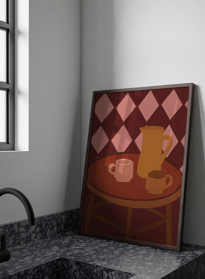 The Art Concept - Retro Coffee Time Art Print_Sugar & Canvas_The Art Concept