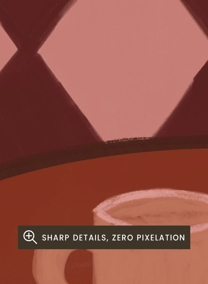 The Art Concept - Retro Coffee Time Art Print_Sugar & Canvas_The Art Concept