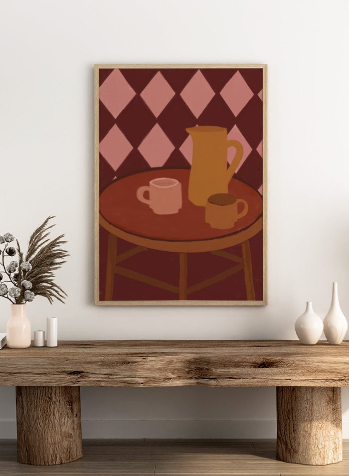 The Art Concept - Retro Coffee Time Art Print_Sugar & Canvas_The Art Concept