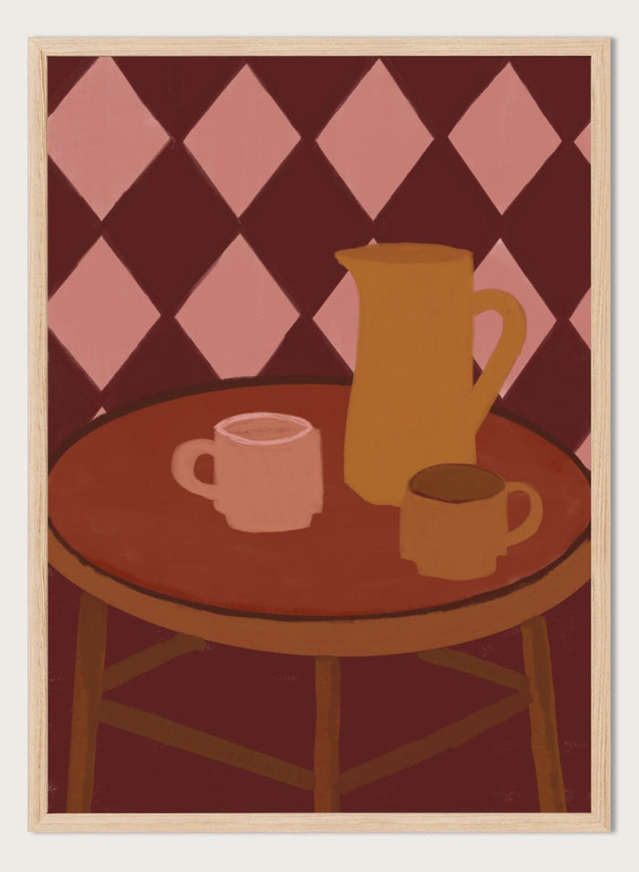 The Art Concept - Retro Coffee Time Art Print_Sugar & Canvas_The Art Concept