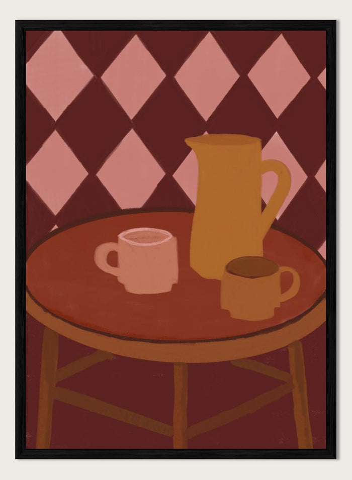The Art Concept - Retro Coffee Time Art Print_Sugar & Canvas_The Art Concept