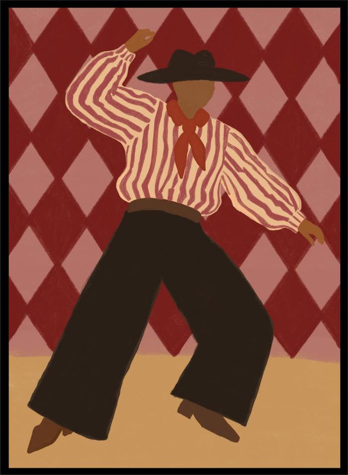 The Art Concept - Retro Dance Character Art Print_Sugar & Canvas_The Art Concept