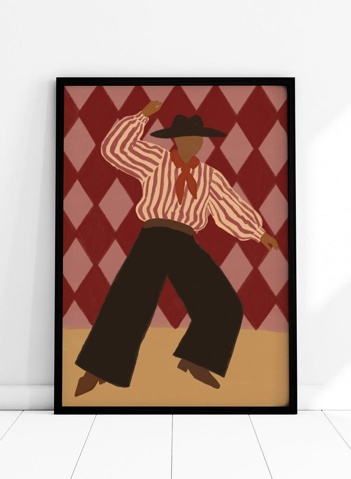 The Art Concept - Retro Dance Character Art Print_Sugar & Canvas_The Art Concept