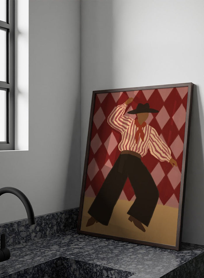 The Art Concept - Retro Dance Character Art Print_Sugar & Canvas_The Art Concept