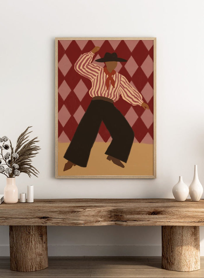 The Art Concept - Retro Dance Character Art Print_Sugar & Canvas_The Art Concept