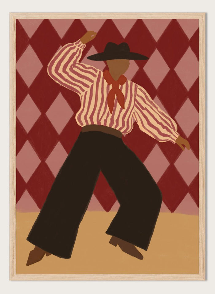 The Art Concept - Retro Dance Character Art Print_Sugar & Canvas_The Art Concept