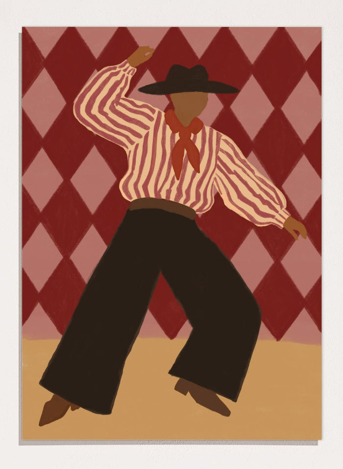 The Art Concept - Retro Dance Character Art Print_Sugar & Canvas_The Art Concept