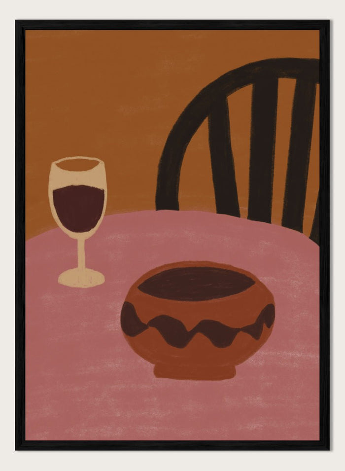 The Art Concept - Warm Dining Still Life Art Print_Sugar & Canvas_The Art Concept