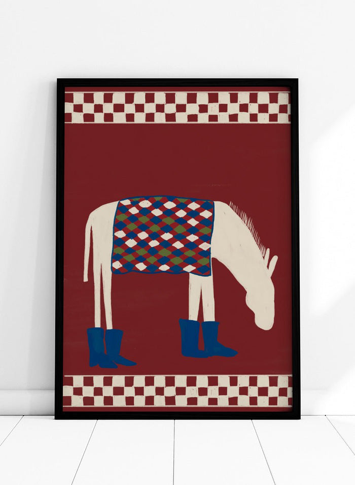 The Art Concept - Whimsical Donkey In Boots Art Print_Sugar & Canvas_The Art Concept