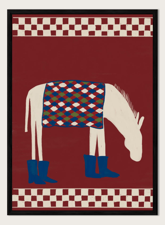 The Art Concept - Whimsical Donkey In Boots Art Print_Sugar & Canvas_The Art Concept