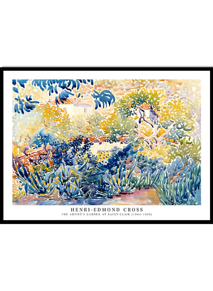 The Artist's Garden at Saint - Clair by Henri - Edmond Cross Print_Sugar & Canvas