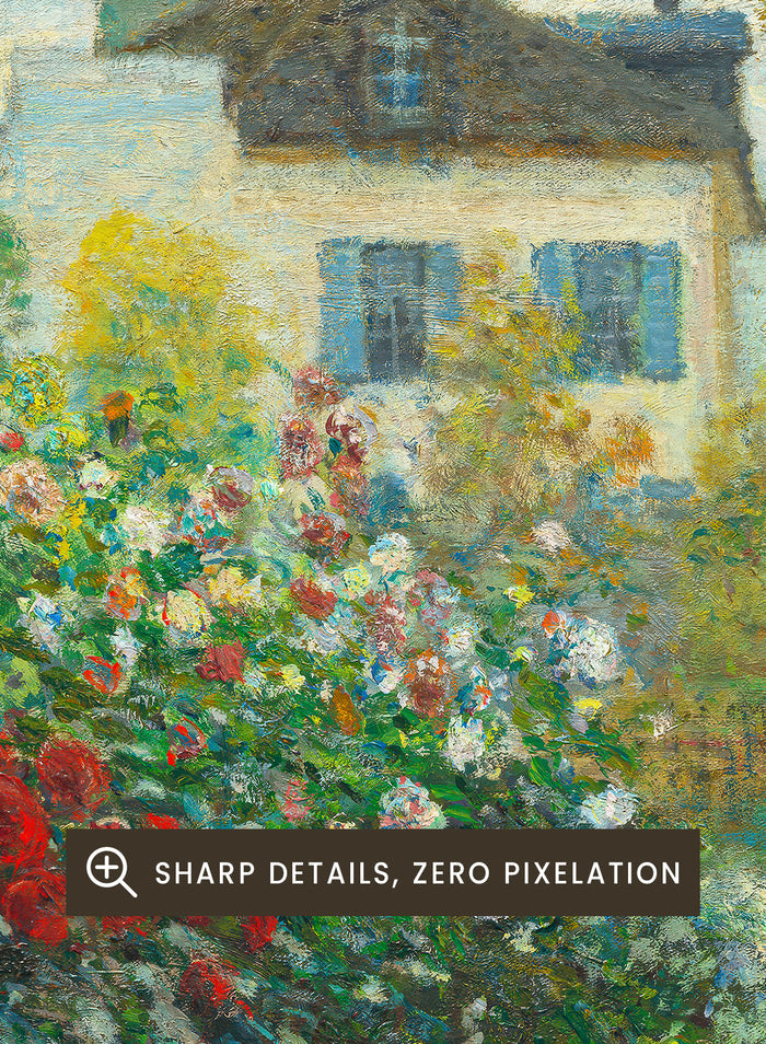 The Artist's Garden in Argenteuil 1873 by Monet Print