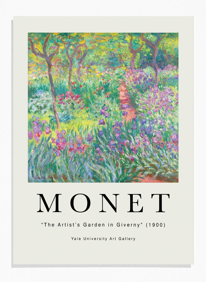 The Artist’s Garden in Giverny by Monet Print
