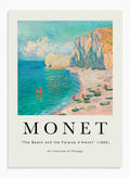 The Beach and the Falaise d'Amont by Monet Print