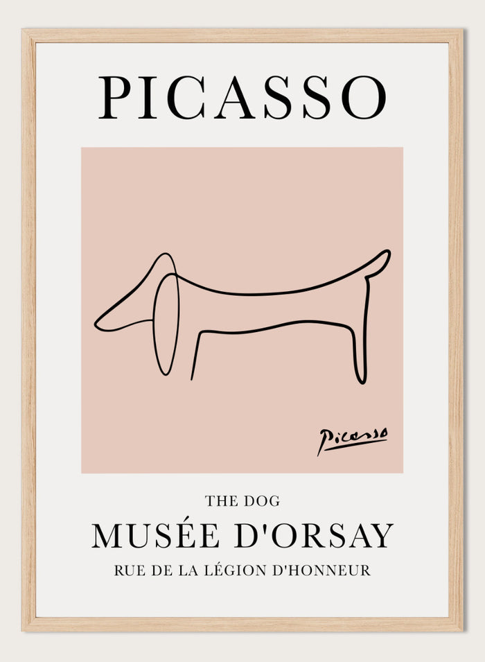 A4/8x12 inches (Framing Available) / Pink / Oak Wood Frame