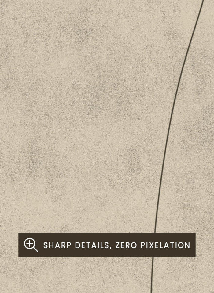 Minimalist abstract line art print by The MIUUS Studio. Modern beige wall art poster featuring soft textures, neutral tones, and contemporary simplicity.