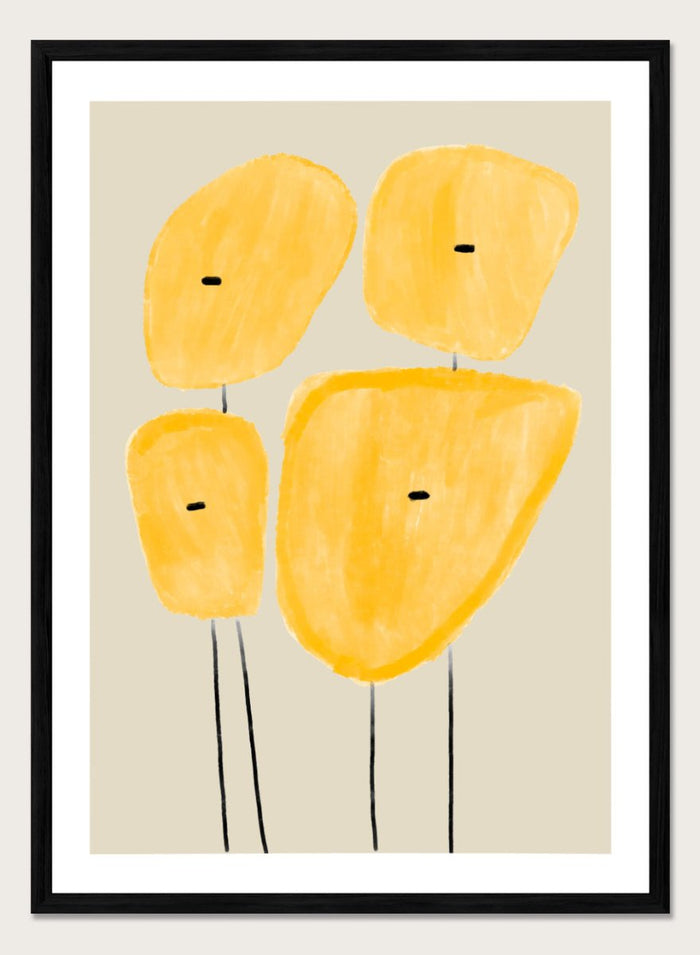 A4/8x12 inches (Framing Available) / Black Wood Frame