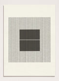 Black and white geometric design with lines and squares on a plain background. Line Harmony by The MIUUS Studio is a fine art print and wall poster featuring abstract linework, geometric balance, and minimalist black and white design.