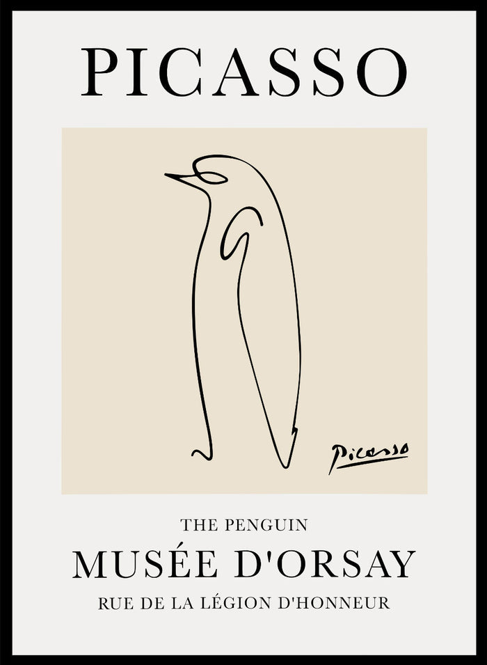 The Penguin Line Drawing by Pablo Picasso Print_Sugar & Canvas