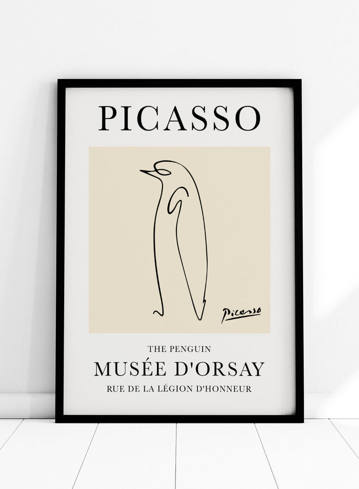 The Penguin Line Drawing by Pablo Picasso Print_Sugar & Canvas