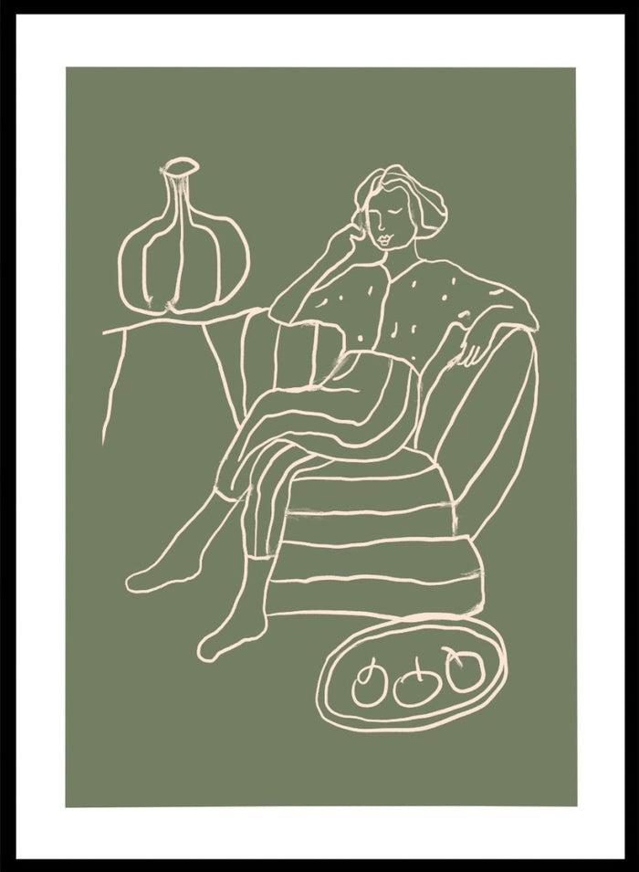 'The Recline' Aesthetic Art Print_Sugar & Canvas_Sugar & Canvas