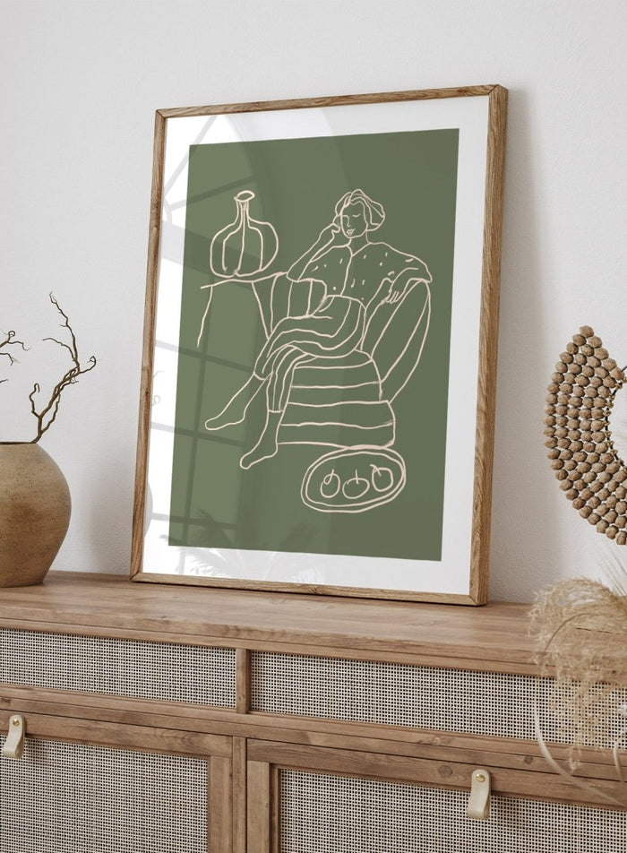 'The Recline' Aesthetic Art Print_Sugar & Canvas_Sugar & Canvas