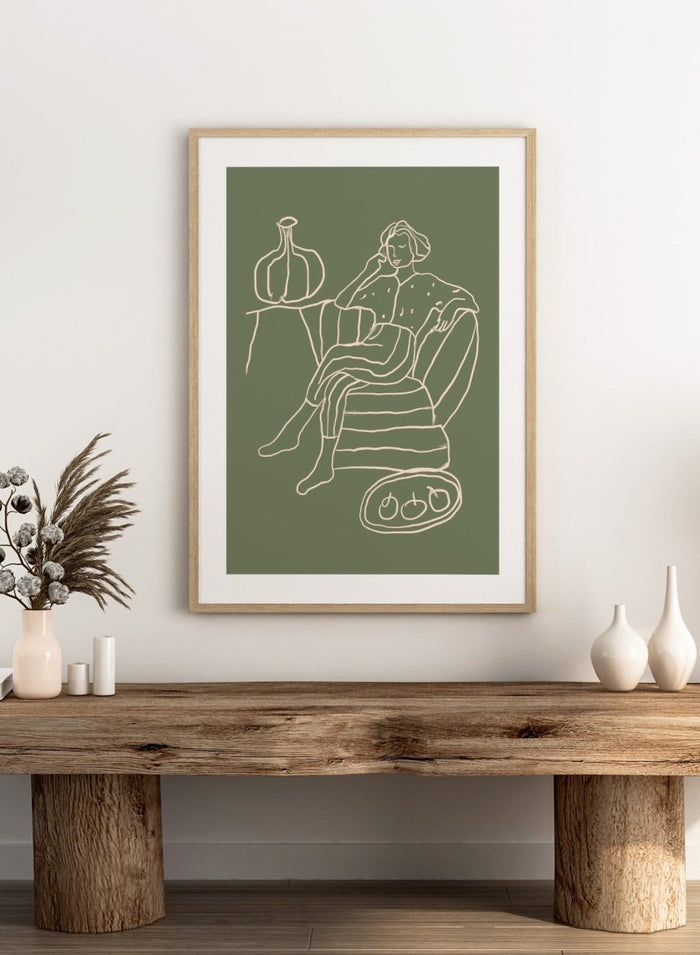 'The Recline' Aesthetic Art Print_Sugar & Canvas_Sugar & Canvas